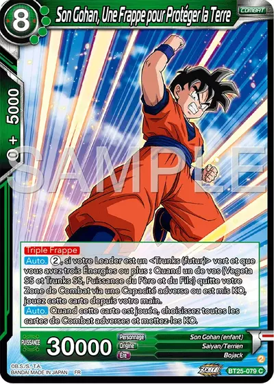 Bt C Son Gohan Une Frappe Pour Prot Ger La Terre Dbscards Fr