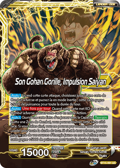 Son Gohan // Son Gohan Gorille, Impulsion Saiyan