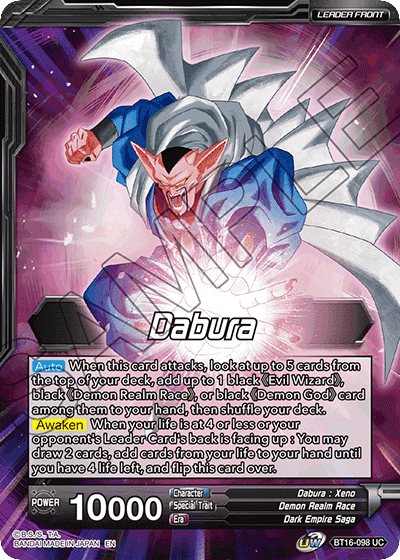 Dabura // Demon God Dabura, Diabolical Awakening