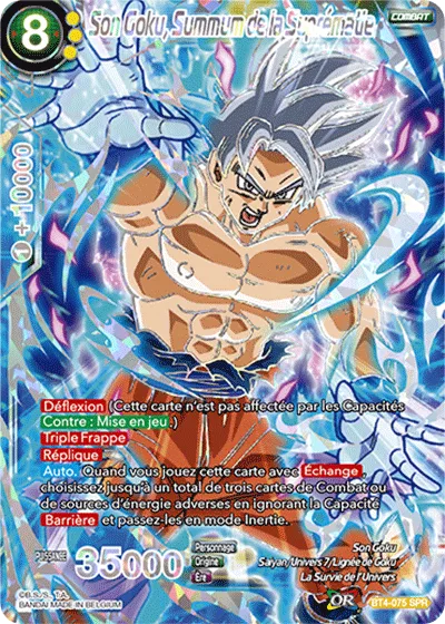 BT4-075-SPR - Son Goku, Summum de la Suprématie | DBSCards.fr