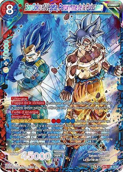 BT9-136-SCR - Son Goku et Vegeta, Paroxysme de la Puissance