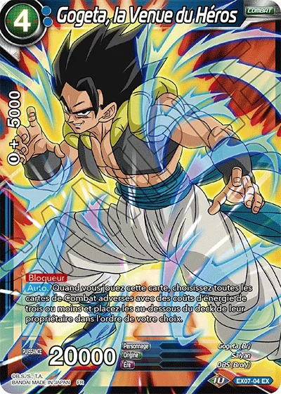 Ex07 04 Ex Gogeta La Venue Du Heros Dbscards Fr