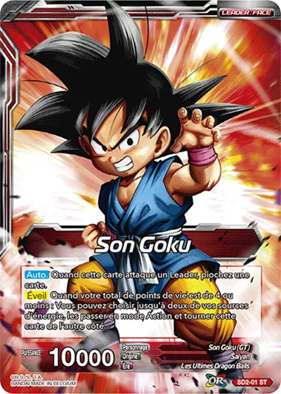Son Goku // Son Goku Super Saiyan, énergie ascendante