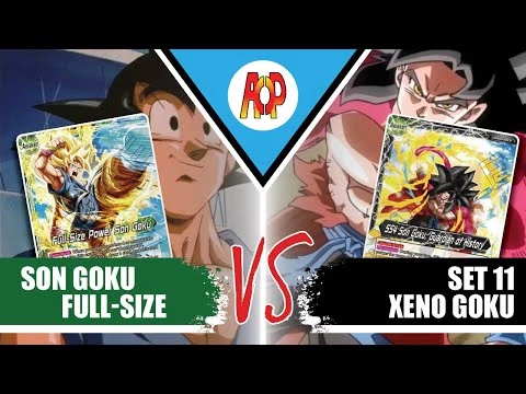 Quadstrike Goku (G) Vs Xeno Goku (B) | Gameplay | DBS TCG - Dragon Ball ...